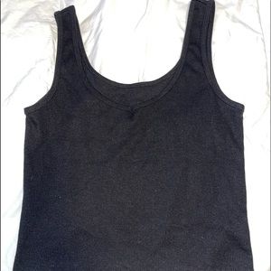 Black Tank Top Crop Top